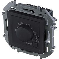 Терморегулятор механический с датчиком без рамки Legrand Inspiria 0С +30С антрацит картинка